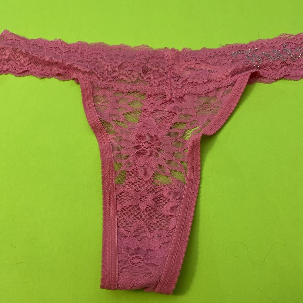 JUICY COUTURE PINK LACE THONG / EXTRA LARGE